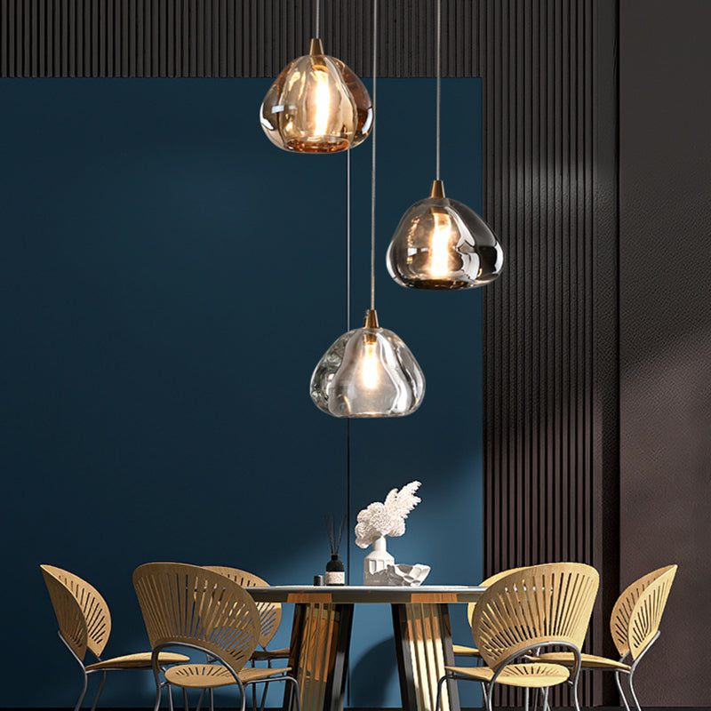 Lérartre suspension de la lumière du pendentif simplicité Crystal Crystal Down Éclairage Pendant la chambre