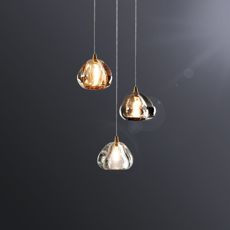 Teardrop Hanging Pendant Light Simplicity Style Crystal Down Lighting Pendant for Bedroom