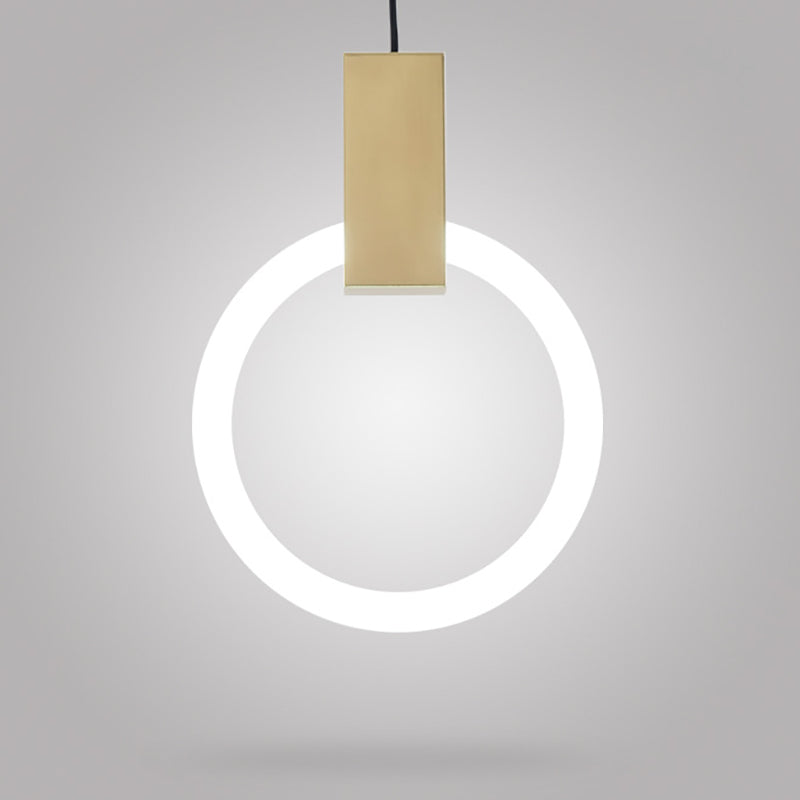 Lámpara de colgante geométrica de luz geométrica para el hogar contemporáneo para el comedor