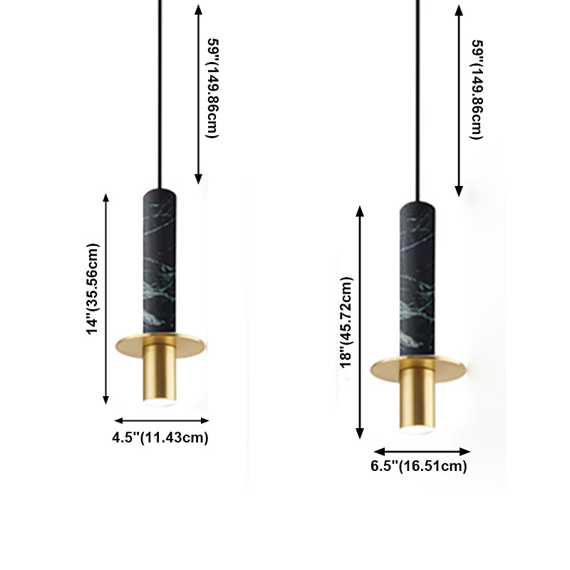 Nordic Modern Marble Pendse Lamp Bar Restaurante Led Mármol Luz colgante