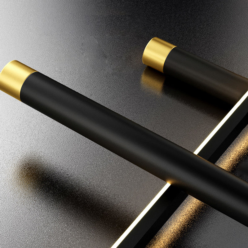 Linear Metal Island Lighting Fixture Simplicity Style LED Island Lamp for Dining Room