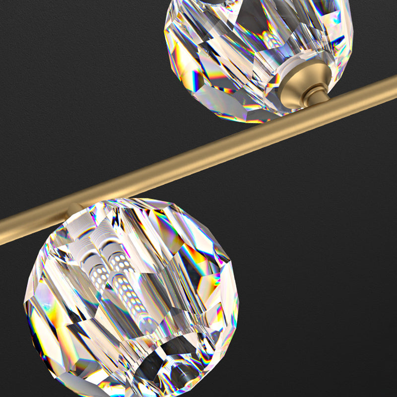 Globe Crystal Shade Island Light Modern Simplicity Style Hanging Lamp voor eetkamer