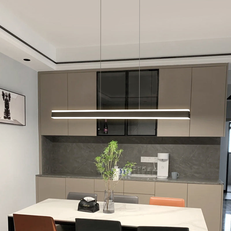 Simplicity Contemporary Kitchen Island Lights Acrylic Shade Hanging Light for Dining Room