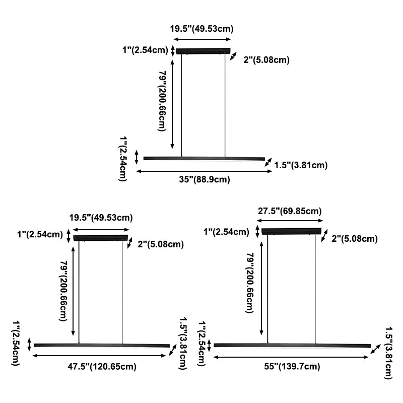 Nordic Modern Style Island Lamp Simple LED Ceiling Chandelier for Dine Room