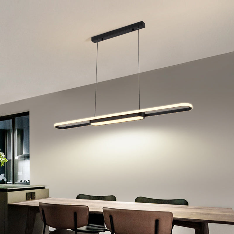 Nordic Modern Style Island Lamp Simple LED Hanging Lighting Fixture for Dining Room