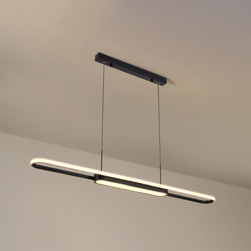 Nordic Modern Style Island Lamp Simple LED Hanging Lighting Fixture for Dining Room