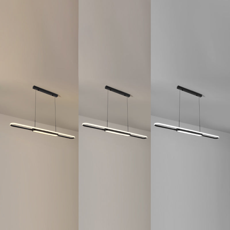 Nordic Modern Style Island Lamp Simple LED Hanging Lighting Fixture for Dining Room