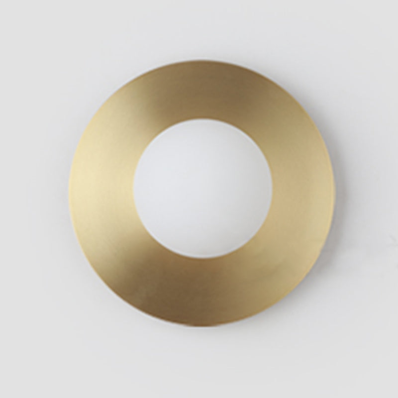 Metalen wereldwand sconce enkele bol hedendaagse stijl wandlamp voor slaapkamer