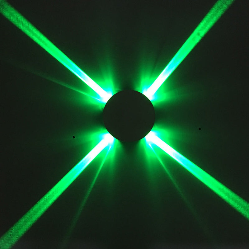 Funzione lampada a montaggio a parete Mini RGB a LED Modern Stile semplice Speccone a parete a forma rotonda per interno