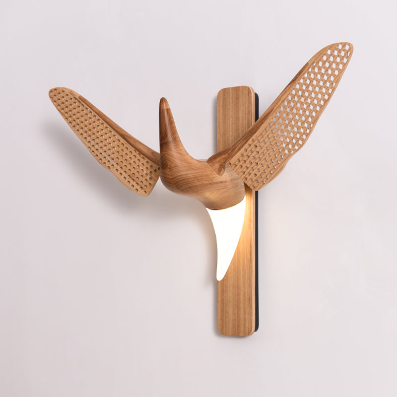 Lámpara de pared en forma de gaviota de estilo diseñador 1 Luz de la sala de estar de la sala de estar Luz montada en la pared