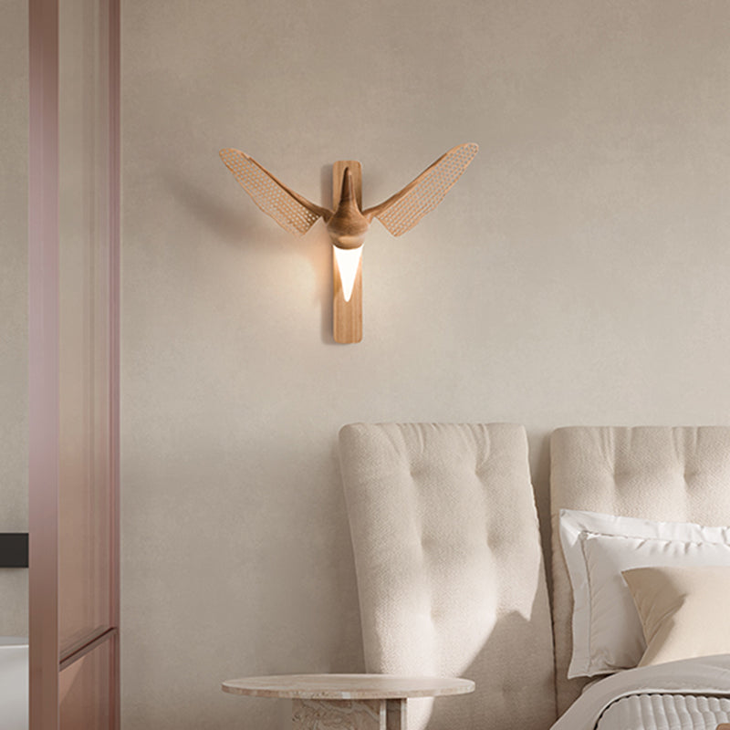 Lámpara de pared en forma de gaviota de estilo diseñador 1 Luz de la sala de estar de la sala de estar Luz montada en la pared