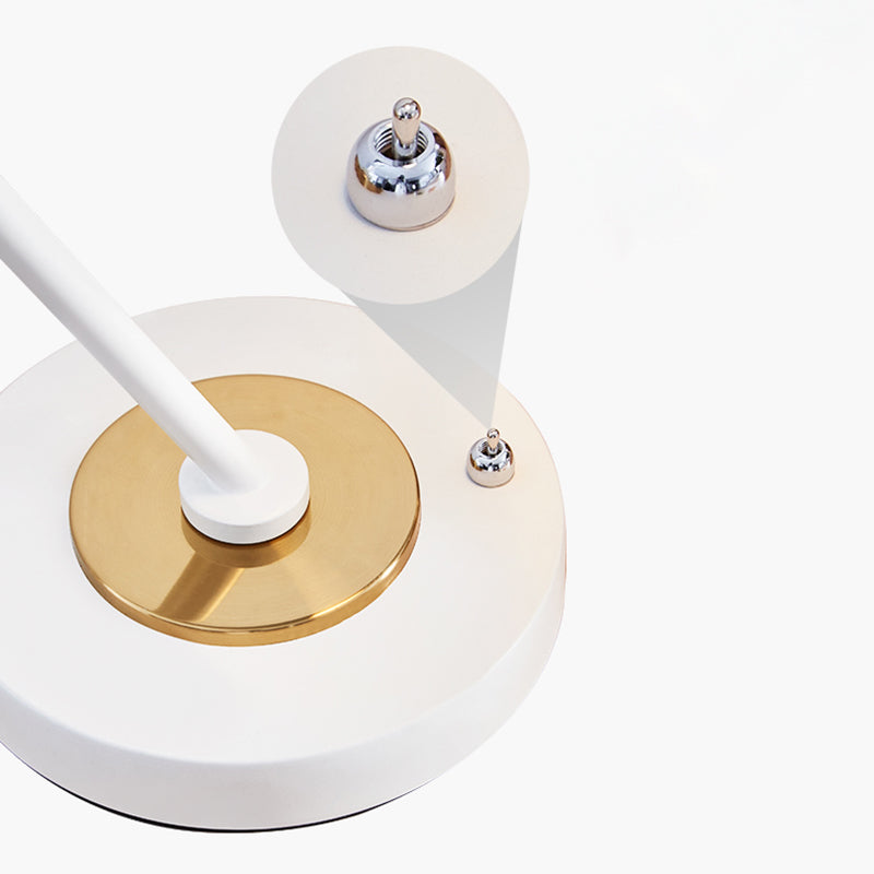 Macaroon Night Table Lamps Barrel 1-Light Bedroom Nightstand Lights with Metal Shade