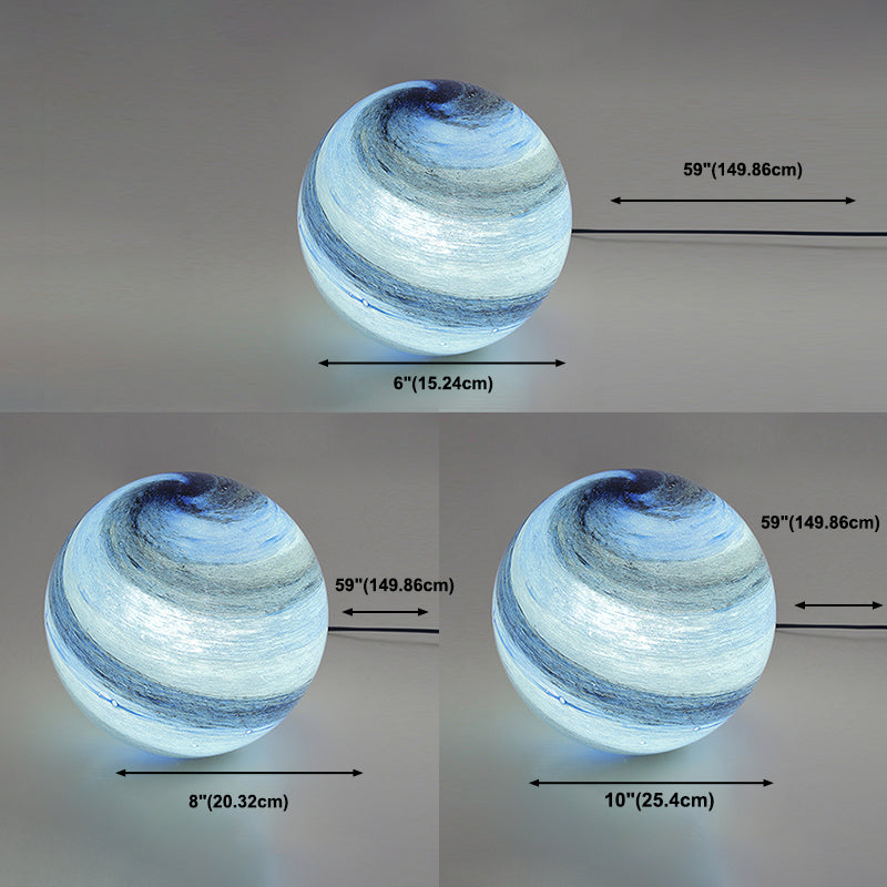 Globe Glass Table Lamp 1 Licht Moderne Simplicity Style Night Light voor slaapkamer