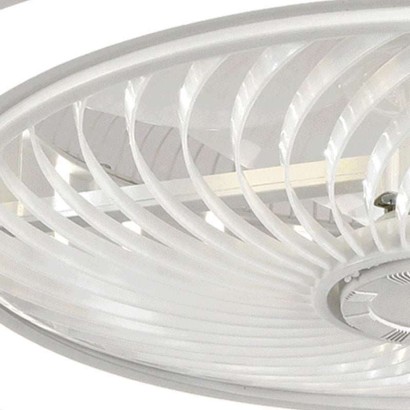 Nordic ausgehöhlte runde Lüfterlampe Metallic Schlafzimmer LED Semi Flush Deckenleuchte