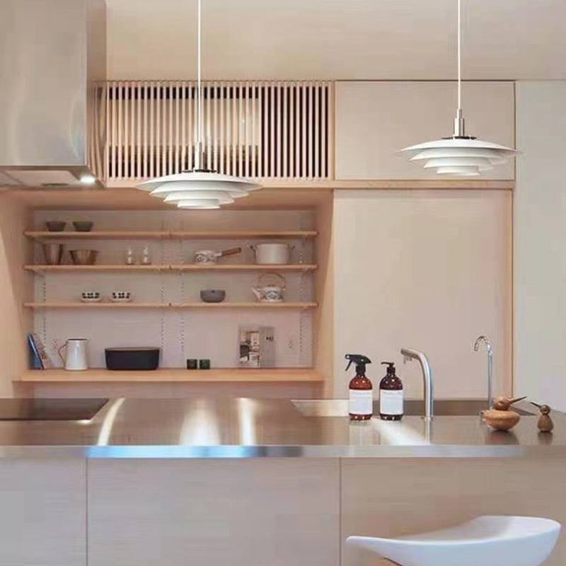 Lámpara colgante de metal ligero colgante contemporáneo para sala de estar en el salón