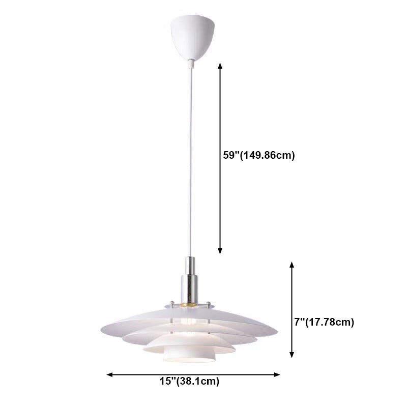 Lámpara colgante de metal ligero colgante contemporáneo para sala de estar en el salón
