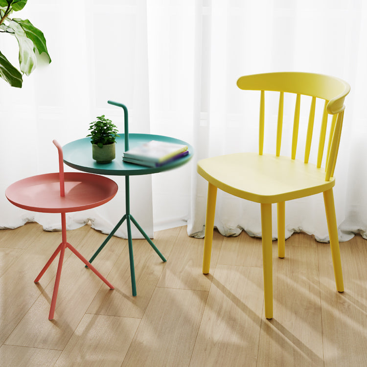 Silla sin brazos de plástico contemporánea, silla trasera Windsor para uso doméstico
