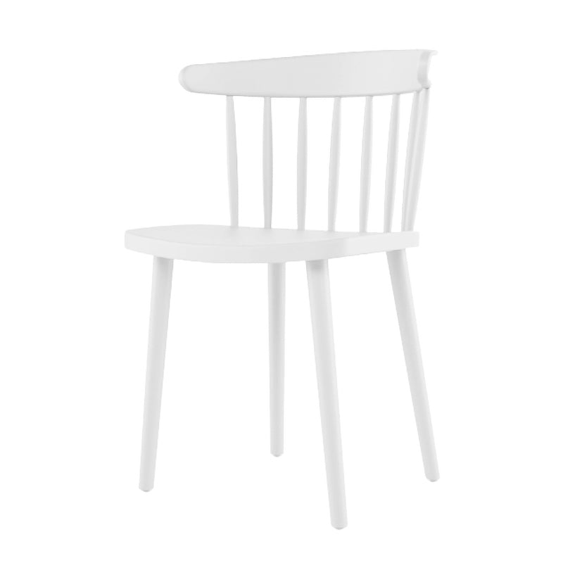 Silla sin brazos de plástico contemporánea, silla trasera Windsor para uso doméstico