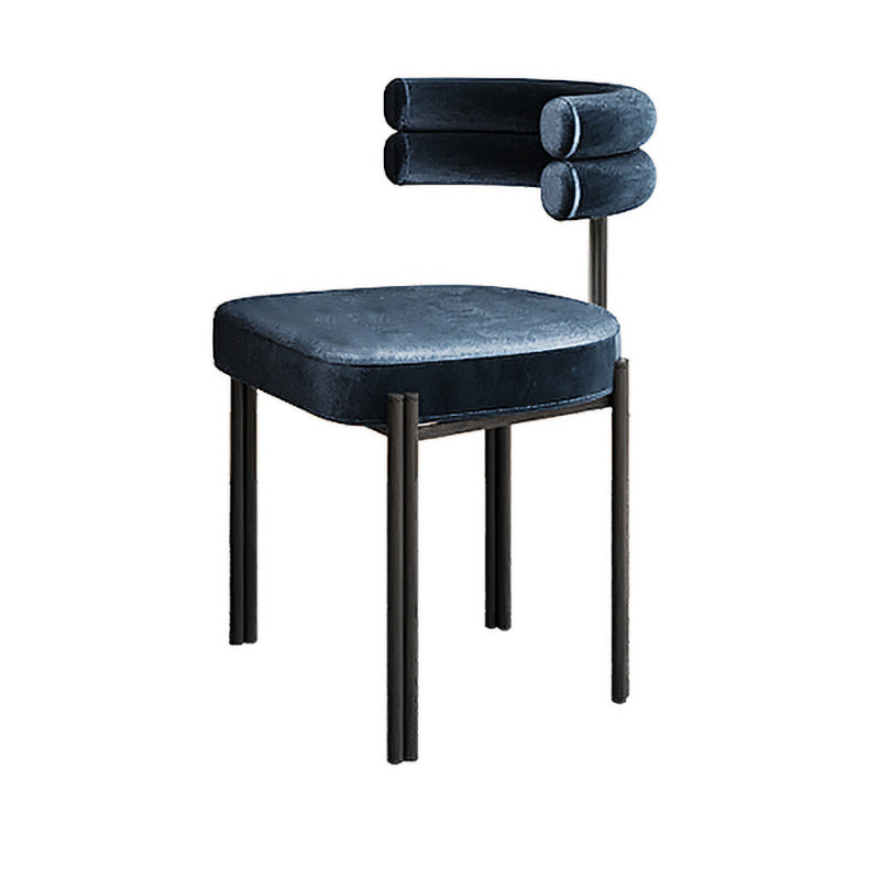 Sillas de comedor de metal estilo moderno Sillas de comedor sin brazos para cocina
