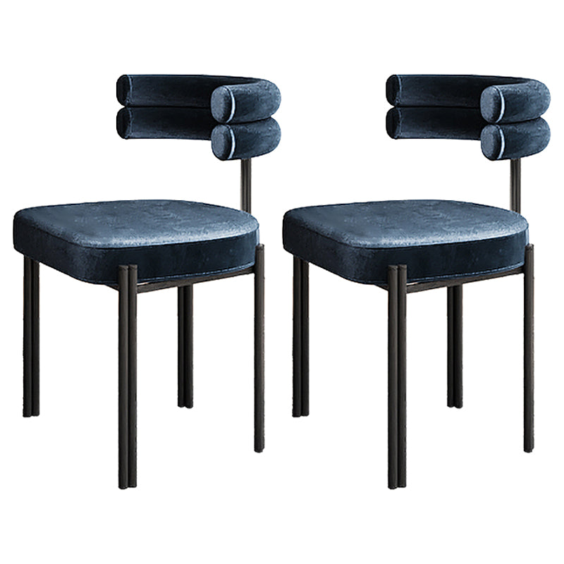 Sillas de comedor de metal estilo moderno Sillas de comedor sin brazos para cocina