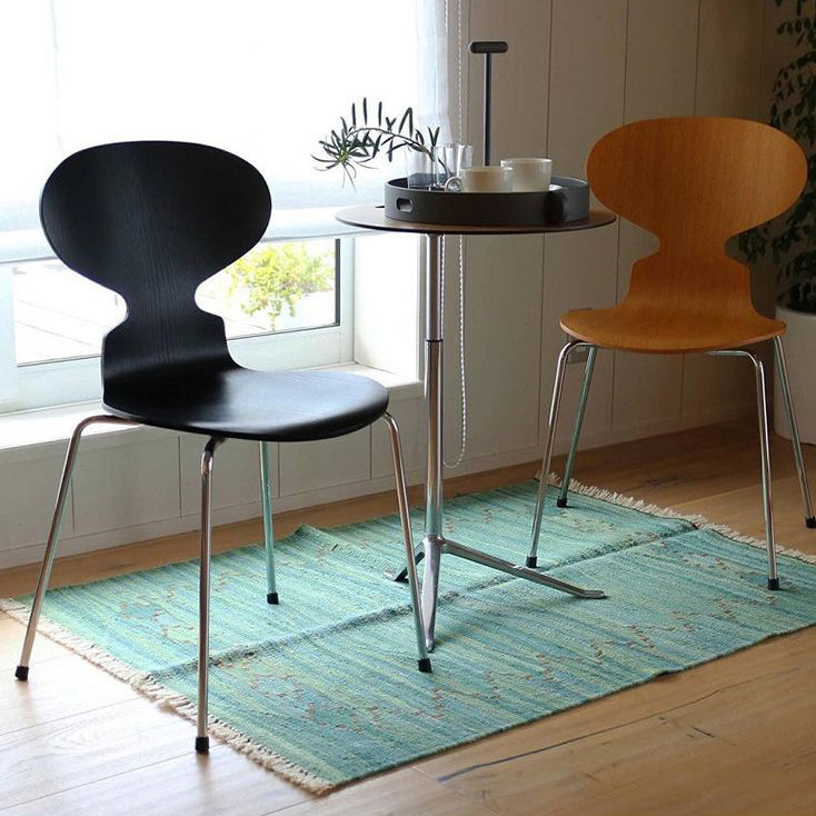 Chaises latérales de salle à manger en bois massif de Style moderne, chaise sans bras à dossier solide pour usage domestique