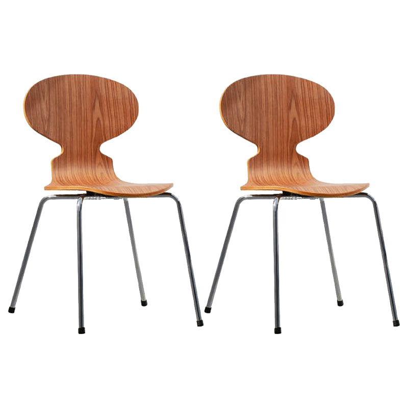 Chaises latérales de salle à manger en bois massif de Style moderne, chaise sans bras à dossier solide pour usage domestique