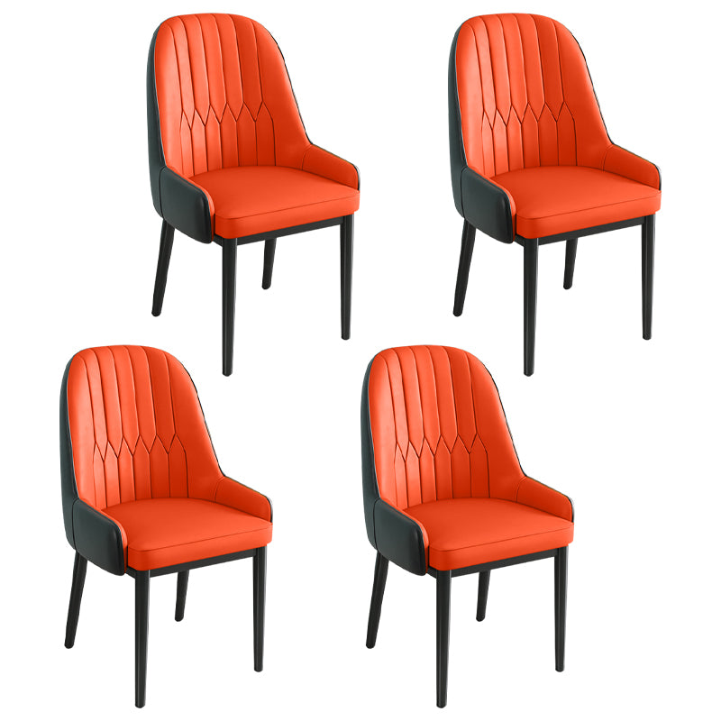 Silla de comedor de estilo escandinavo de metal Parsons Silla auxiliar de comedor para restaurante
