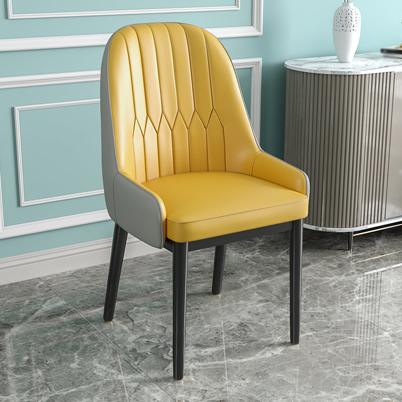 Silla de comedor de estilo escandinavo de metal Parsons Silla auxiliar de comedor para restaurante