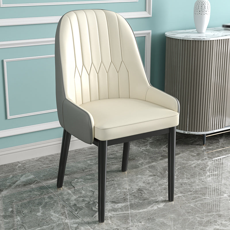Silla de comedor de estilo escandinavo de metal Parsons Silla auxiliar de comedor para restaurante