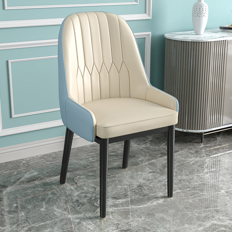 Silla de comedor de estilo escandinavo de metal Parsons Silla auxiliar de comedor para restaurante