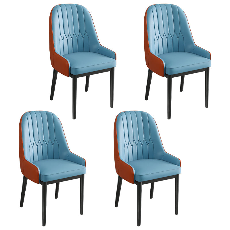 Silla de comedor de estilo escandinavo de metal Parsons Silla auxiliar de comedor para restaurante
