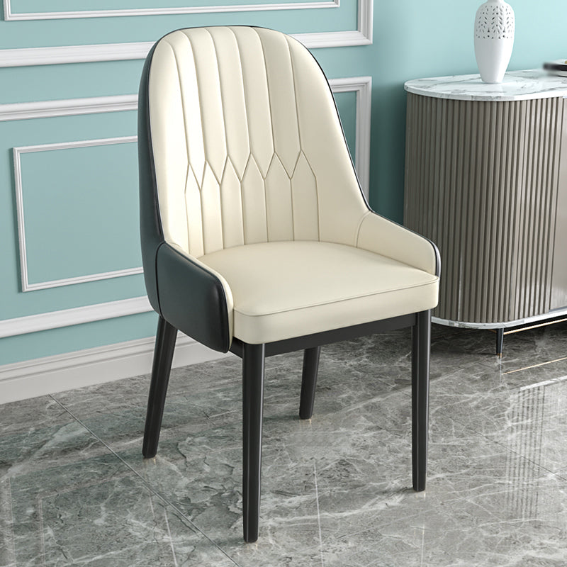 Silla de comedor de estilo escandinavo de metal Parsons Silla auxiliar de comedor para restaurante