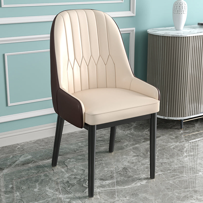 Silla de comedor de estilo escandinavo de metal Parsons Silla auxiliar de comedor para restaurante
