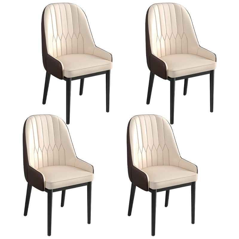 Silla de comedor de estilo escandinavo de metal Parsons Silla auxiliar de comedor para restaurante