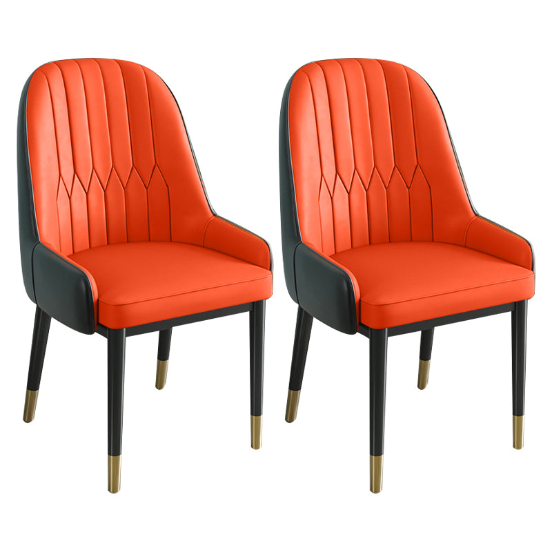 Silla de comedor de estilo escandinavo de metal Parsons Silla auxiliar de comedor para restaurante