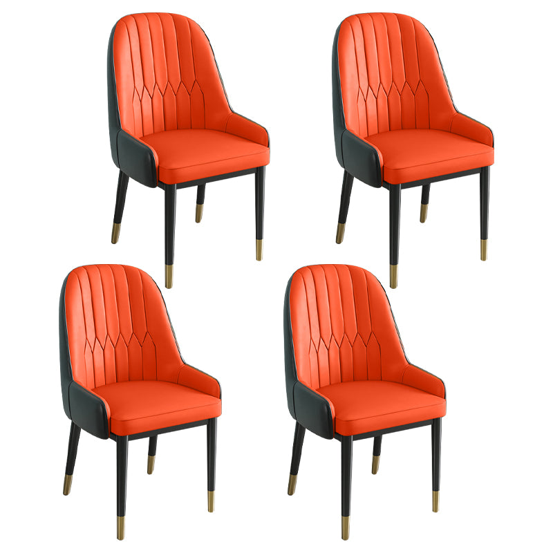 Silla de comedor de estilo escandinavo de metal Parsons Silla auxiliar de comedor para restaurante