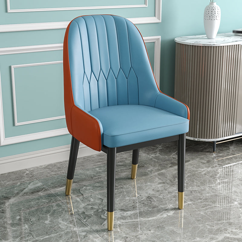 Silla de comedor de estilo escandinavo de metal Parsons Silla auxiliar de comedor para restaurante