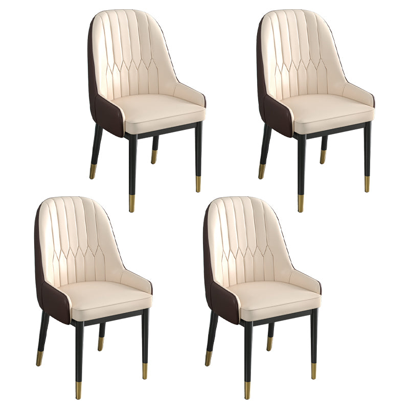 Silla de comedor de estilo escandinavo de metal Parsons Silla auxiliar de comedor para restaurante