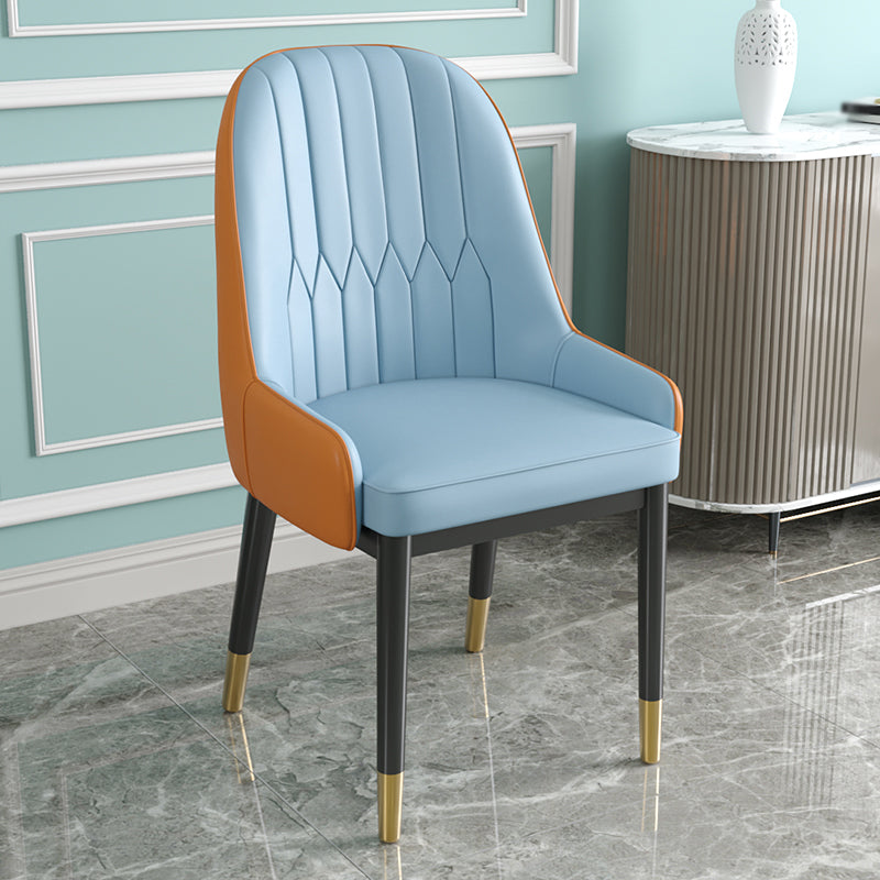 Silla de comedor de estilo escandinavo de metal Parsons Silla auxiliar de comedor para restaurante