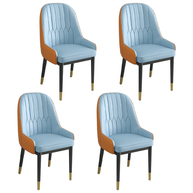 Silla de comedor de estilo escandinavo de metal Parsons Silla auxiliar de comedor para restaurante