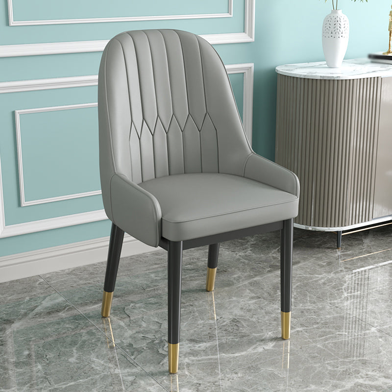 Silla de comedor de estilo escandinavo de metal Parsons Silla auxiliar de comedor para restaurante