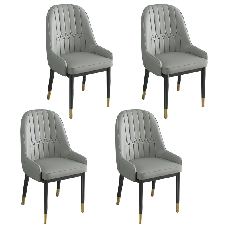 Silla de comedor de estilo escandinavo de metal Parsons Silla auxiliar de comedor para restaurante