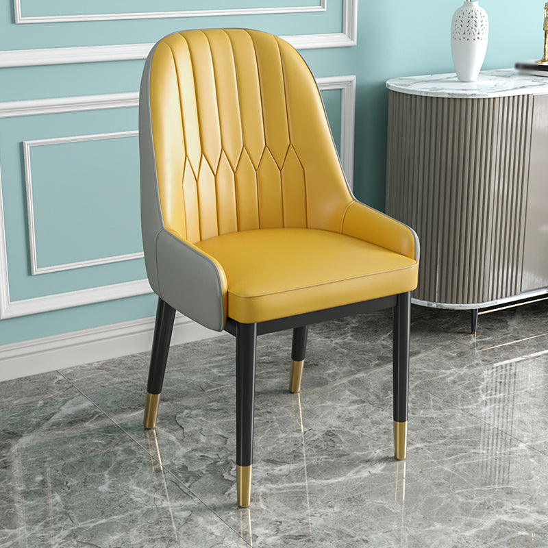 Silla de comedor de estilo escandinavo de metal Parsons Silla auxiliar de comedor para restaurante