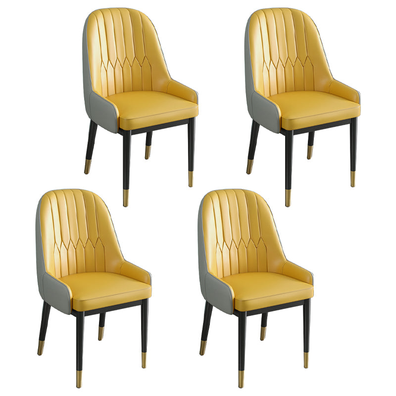 Silla de comedor de estilo escandinavo de metal Parsons Silla auxiliar de comedor para restaurante