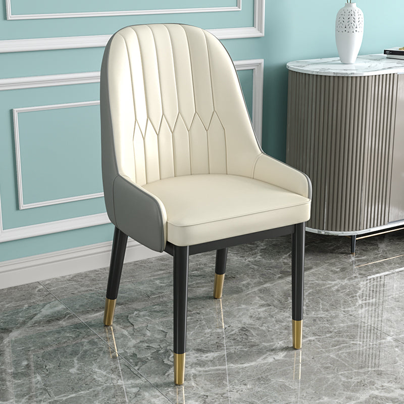 Silla de comedor de estilo escandinavo de metal Parsons Silla auxiliar de comedor para restaurante