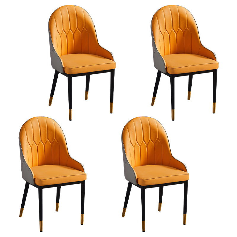 Silla de comedor de estilo escandinavo de metal Parsons Silla auxiliar de comedor para restaurante