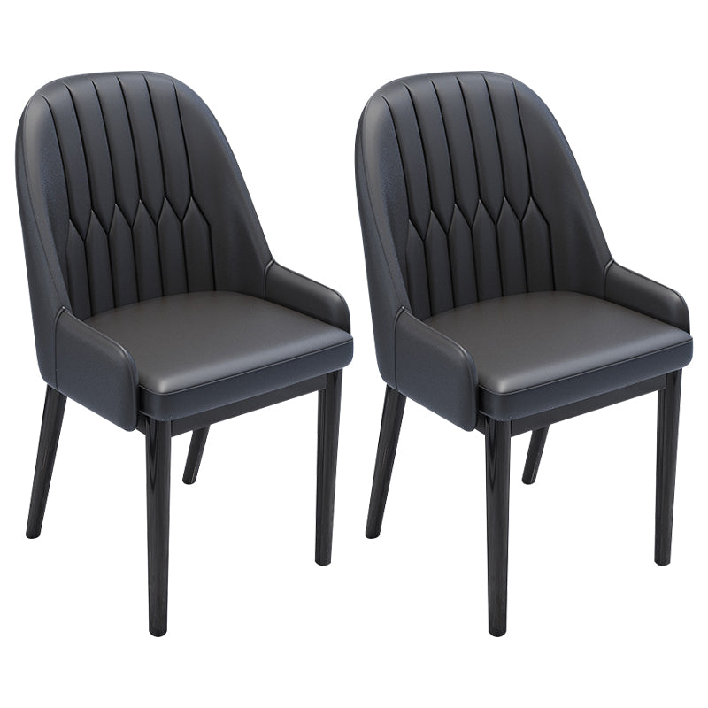 Chaises de salle à manger en métal de Style nordique, chaise Parsons rembourrée avec bras