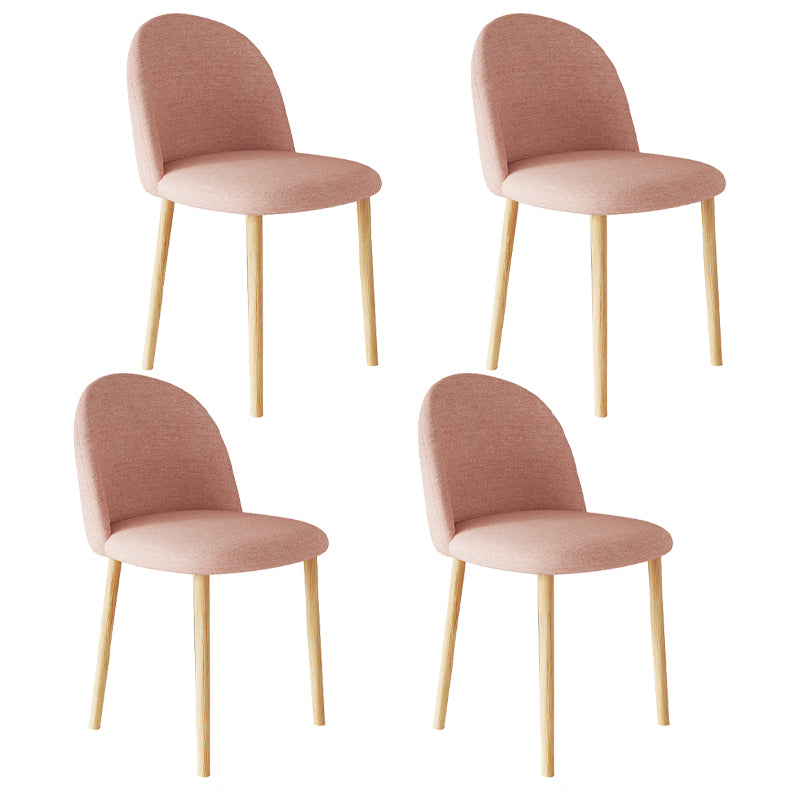 Chaise d'appoint contemporaine pour la maison, chaise de salle à manger en métal à dossier Parsons pour un usage domestique