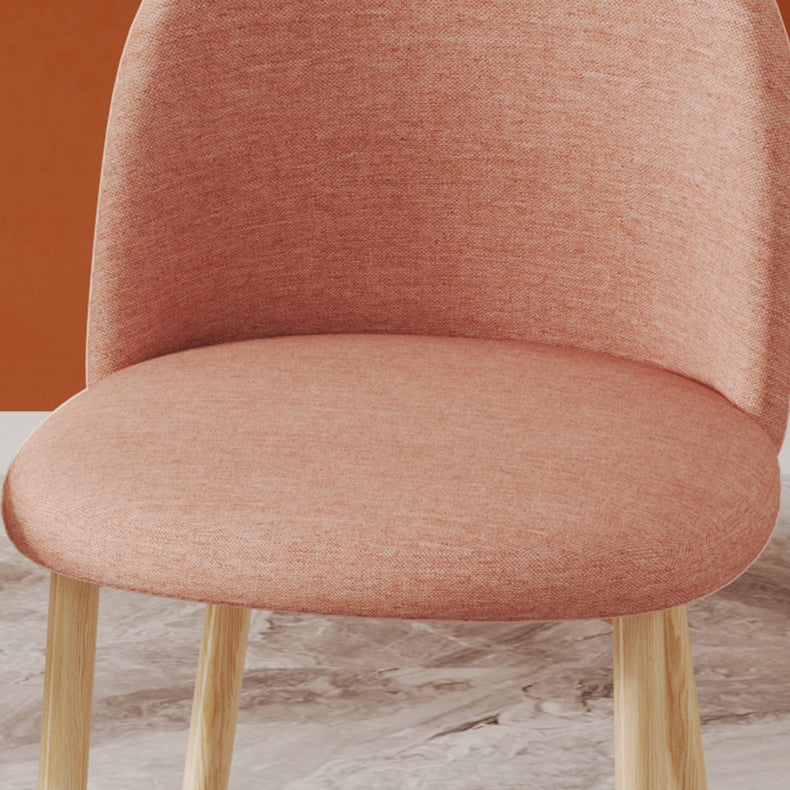 Chaise d'appoint contemporaine pour la maison, chaise de salle à manger en métal à dossier Parsons pour un usage domestique