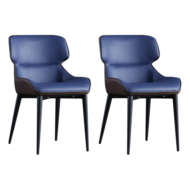 Les chaises contemporaines de salle à manger en métal ont tapissé la chaise de salle à manger de tissu de toile pour l'usage d'intérieur